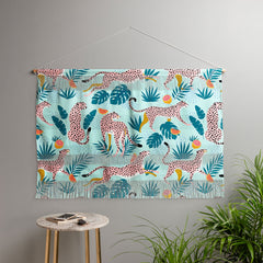 83 Oranges Cheetahs In Grapefruit Grove Wall Hanging Landscape