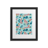 83 Oranges Cheetahs In Grapefruit Grove Framed Art Print