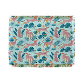 83 Oranges Cheetahs In Grapefruit Grove Throw Blanket