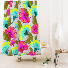 83 Oranges Ecstatic Floral Shower Curtain