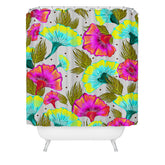 83 Oranges Ecstatic Floral Shower Curtain