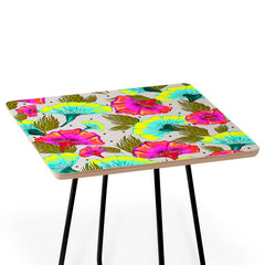 83 Oranges Ecstatic Floral Side Table
