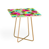 83 Oranges Ecstatic Floral Side Table