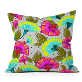 83 Oranges Ecstatic Floral Throw Pillow