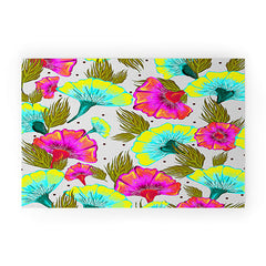 83 Oranges Ecstatic Floral Welcome Mat