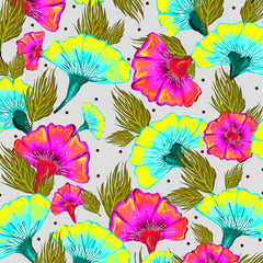 83 Oranges Ecstatic Floral Shower Curtain