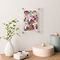 83 Oranges Eves Garden Floating Acrylic Print