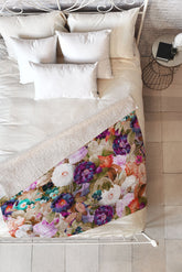 83 Oranges Eves Garden Fleece Throw Blanket