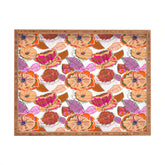 83 Oranges Fall Flora Rectangular Tray