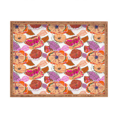 83 Oranges Fall Flora Rectangular Tray