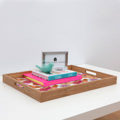 83 Oranges Fall Flora Rectangular Tray