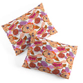 83 Oranges Fall Flora Pillow Shams