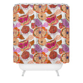 83 Oranges Fall Flora Shower Curtain