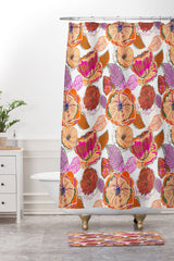 83 Oranges Fall Flora Memory Foam Bath Mat