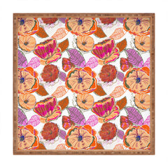 83 Oranges Fall Flora Square Tray