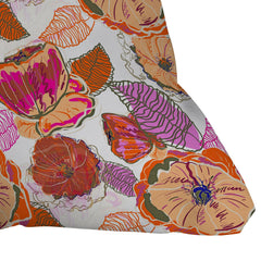 83 Oranges Fall Flora Throw Pillow