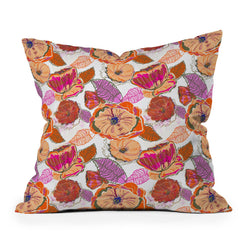 83 Oranges Fall Flora Outdoor Throw Pillow