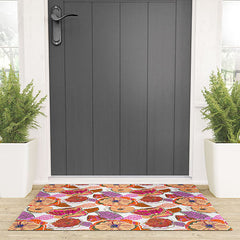83 Oranges Fall Flora Welcome Mat