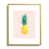 83 Oranges Finapple Metal Framed Art Print