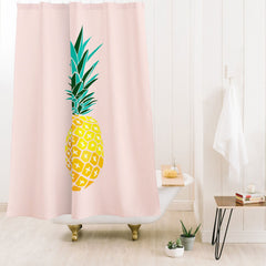 83 Oranges Finapple Shower Curtain