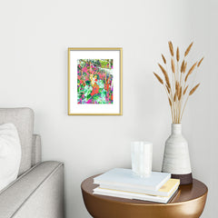 83 Oranges Find Me Where The Tropical Metal Framed Art Print