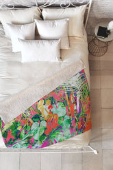 83 Oranges Find Me Where The Tropical Fleece Throw Blanket