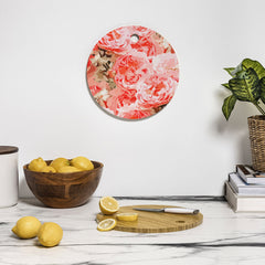 83 Oranges Fiona Floral Cutting Board Round