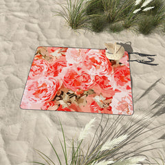 83 Oranges Fiona Floral Picnic Blanket