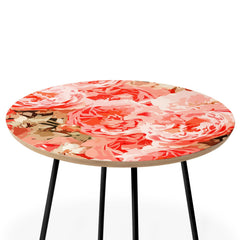 83 Oranges Fiona Floral Round Side Table