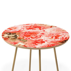 83 Oranges Fiona Floral Round Side Table