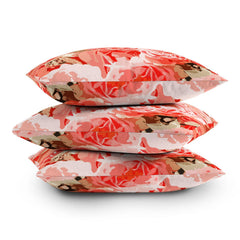 83 Oranges Fiona Floral Throw Pillow