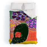 83 Oranges Fish Market Duvet Cover