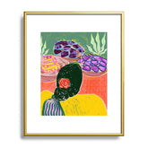 83 Oranges Fish Market Metal Framed Art Print