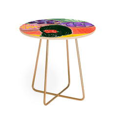 83 Oranges Fish Market Round Side Table