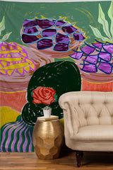 83 Oranges Fish Market Tapestry