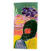 83 Oranges Fish Market Beach Towel