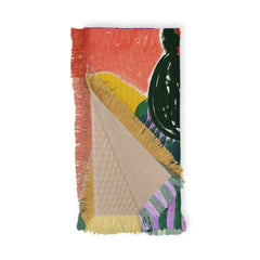 83 Oranges Fish Market Throw Blanket