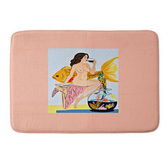 83 Oranges Fishy Shananigans Art Memory Foam Bath Mat