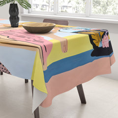 83 Oranges Fishy Shananigans Art Tablecloth