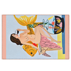 83 Oranges Fishy Shananigans Art Outdoor Rug