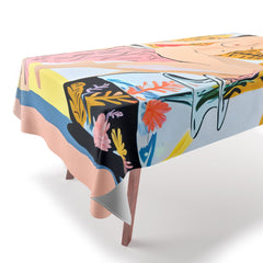 83 Oranges Fishy Shananigans Art Tablecloth