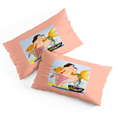 83 Oranges Fishy Shananigans Art Pillow Shams