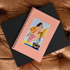 83 Oranges Fishy Shananigans Art Spiral Notebook