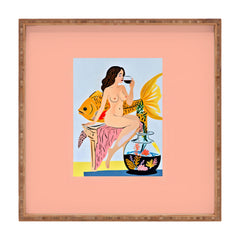 83 Oranges Fishy Shananigans Art Square Tray