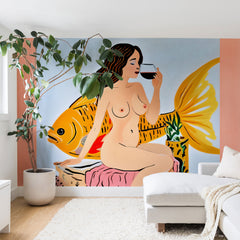 83 Oranges Fishy Shananigans Art Wall Mural
