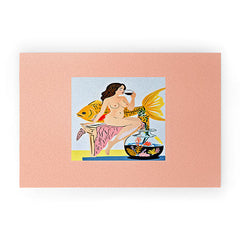 83 Oranges Fishy Shananigans Art Welcome Mat