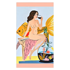 83 Oranges Fishy Shananigans Art Tablecloth