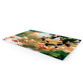 83 Oranges Flamingo Sighting Jungle Nature Area Rug