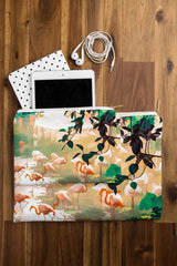 83 Oranges Flamingo Sighting Jungle Nature Pouch