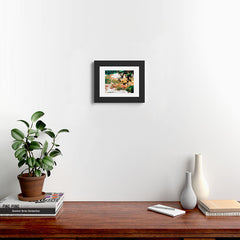 83 Oranges Flamingo Sighting Jungle Nature Framed Art Print